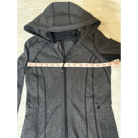 Lululemon Daily Practice Jacket Heathered Herringbone Heathered Black Women’s 4 - Picture 6 of 7